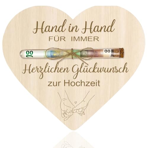 JYNVO Hochzeitsgeschenkbox mit Bargeld, inklusive Reagenzgläser, Hochzeitsglückwunschkarte, Geschenkbox aus Holz für Bargeld, Geschenk aus Holz, Hochzeitsgeschenk für das Brautpaar JYNVO Hochzeitsgeschenkbox mit Bargeld, inklusive Reagenzgläser, Hochzeitsglückwunschkarte, Geschenkbox aus Holz für Bargeld, Geschenk aus Holz, Hochzeitsgeschenk für das Brautpaar von JYNVO