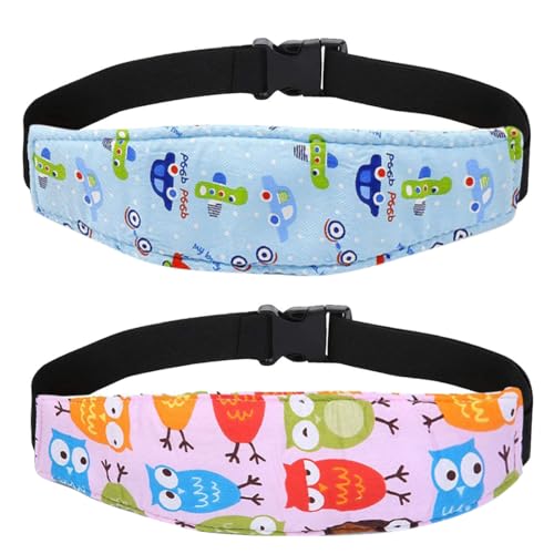JYNVO Kopfstütze Auto Kinder 2 pcs Auto Kinder Sicherheits Kopfstützen (Passt Kindersitz, Autofahrt, Kleinkinder) von JYNVO