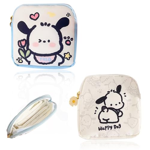 JYNXOR 2 Pcs Perioden Tasche Tampon Binden Aufbewahrung Hygienetasche Mini Menstruationstasche mit Reißverschluss für Damen Tragbare Damenbinden Aufbewahrungstasche für erste Periode Mädchen von JYNXOR
