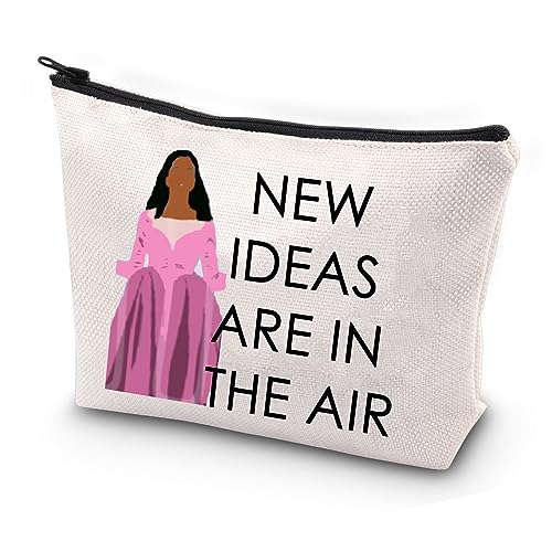 JYTAPP Musicals Liebhaber Geschenk New Ideas Are In The Air Make-up-Tasche Broadway Musikthema Reißverschluss Tasche Für Frauen Theater Geschenk, Beige von JYTAPP