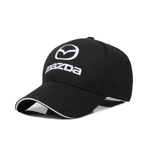 JYWLKQ Auto Baseballkappe für Mazda CX-50 CX-60, Auto Embleme Baseball Cap für Herren und Damen Unisex Baumwolle Moisture Wicking Verstellbar Essential Sport Zubehör,Black JYWLKQ Auto Baseballkappe für Mazda CX-50 CX-60, Auto Embleme Baseball Cap für Herren und Damen Unisex Baumwolle Moisture Wicking Verstellbar Essential Sport Zubehör,Black von JYWLKQ