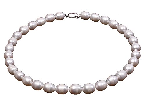 JYX perlenkette weiss perlenkette weiß 8–11 mm weiß 'Halskette Süßwasserperle"Reis in 45,7 cm von JYX Pearl