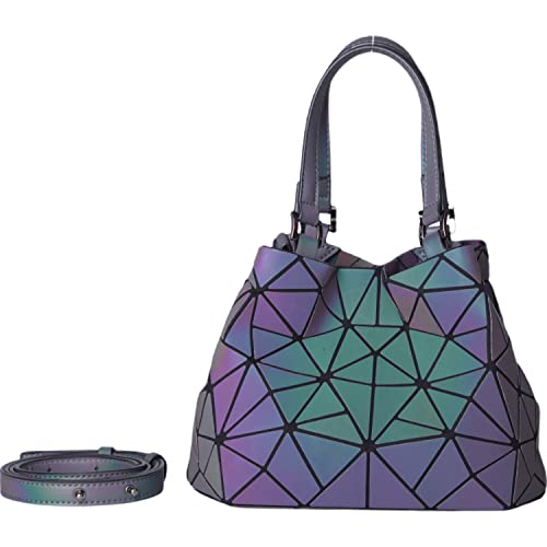 Fashion Geometric Women HandTasche Schultertasche Tasches Luminous Tasche Holographic Reflective Tasche -1106B von JZ