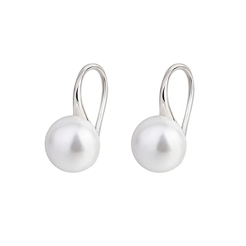 100% Solid S925 Ohrring Real Pearl Schmuck 925 Schmuck Edelstein Drop Ohrring Frauen von JZFOACHR
