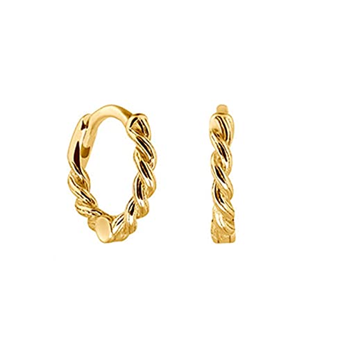 100% verdrehte Twist -Reifen Ohrringe für Frauen durchbohrte Ohrringohren Juwely 100% verdrehte Twist -Reifen Ohrringe für Frauen durchbohrte Ohrringohren Juwely von JZFOACHR