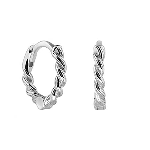 100% verdrehte Twist -Reifen Ohrringe für Frauen durchbohrte Ohrringohren Juwely von JZFOACHR