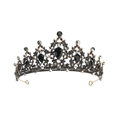 14,5 * 3 cm Perle Kristallbrautkrone für Hochzeit Tiara Prinzessin Königin Krone Strassbrautstirnband für Mädchen Frauen von JZFOACHR