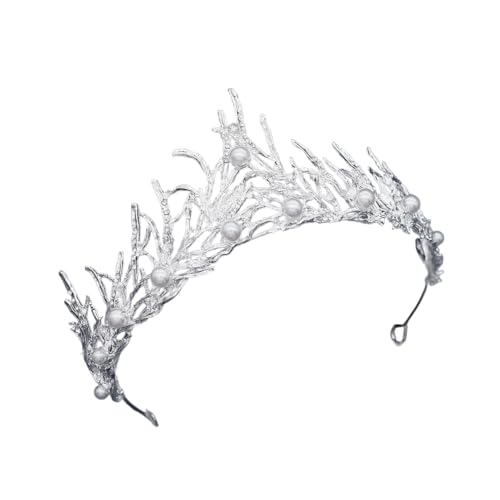 14 * 7 cm Kristallbrautkrone für Hochzeit Tiara Prinzessin Queen Crown Strass -Brautstirnband für Mädchen Frauen von JZFOACHR