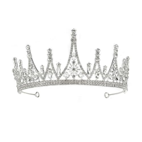 150 * 70 mm Gold/Schwarzkristall Brautkrone für Hochzeit Diamond Tiara Prinzessin Königin Kronsturm Brautstirnband von JZFOACHR