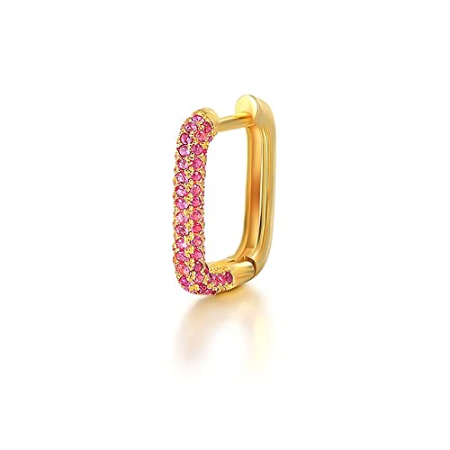 1pc Bolzenohrringe für Frauen farbenfrohe Zirkon quadratische Piercing Ohrring Juwely Pendientes 1pc Bolzenohrringe für Frauen farbenfrohe Zirkon quadratische Piercing Ohrring Juwely Pendientes von JZFOACHR