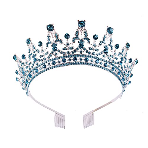 Crystal Crown und Tiara mit Kamm für Frauen Braut Hochzeitshaarzubehör Brautkronen Tiaras Hochzeit Kopfbedeckung Frauen Diadem von JZFOACHR