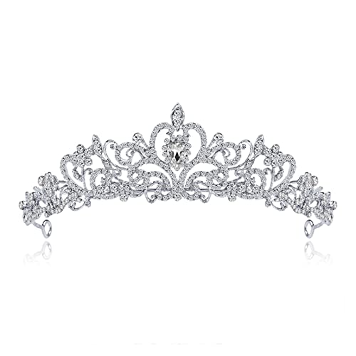 Crystal Royal Königin König Tiara und Crown Festzug Beauty Prom Bride Crown Hochzeit Haarschmuck Tiara Tiara Crystal Royal Königin König Tiara und Crown Festzug Beauty Prom Bride Crown Hochzeit Haarschmuck Tiara Tiara von JZFOACHR