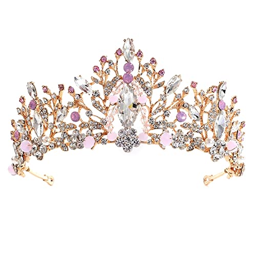 Diamond Tiara Bridal Crown Luxus Hochzeit Tiara Braut Damen rosa Strasssteinprinzessin Tiara Diamond Tiara Bridal Crown Luxus Hochzeit Tiara Braut Damen rosa Strasssteinprinzessin Tiara von JZFOACHR