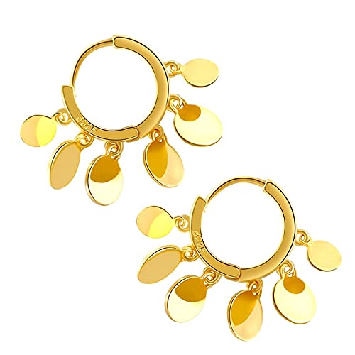 Echte Reifenohrringe für Frauen Zirkonkreis rund Ohrring Ohrring Juwely von JZFOACHR