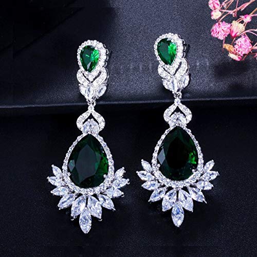 Elegente Abend für Abend Dinnerparty Hochzeit Schmuck Luxus Langes CZ Kristall Big Drop Hangle Ohrringe für Bräute Elegente Abend für Abend Dinnerparty Hochzeit Schmuck Luxus Langes CZ Kristall Big Drop Hangle Ohrringe für Bräute von JZFOACHR