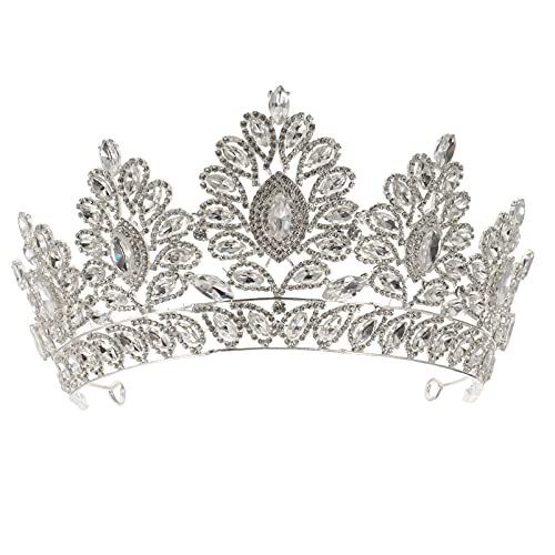 Haarnadel 1PC Frau Juwelier Barock für Festzug Abschlussballmodellierung Stirnband Königin Mädchen Kopfschmuck Charming Crowns Tiara Dekor Geburtstag Braut Hochzeit Tiaras, Ziaras schöne Frauen von JZFOACHR