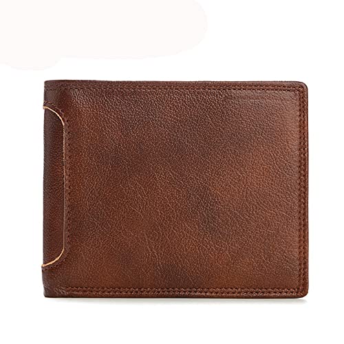 JZFOACHR Brieftasche, 1 Stück Herren Brieftasche Retro Horizontale Brieftasche Geschäfte Casual Wallet Short Wallet (B 12 * 10 * 2 cm) von JZFOACHR