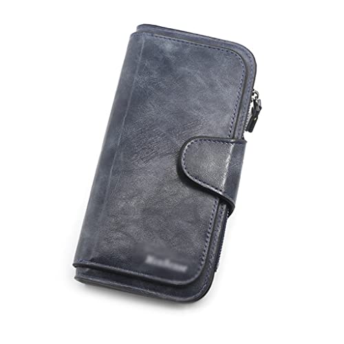 JZFOACHR Brieftasche, Frauenbrieftasche aus Lederbrieftaschen dreifache Frauenboren Mobile Geldbörse weibliche Münzen Geldbörse (c 19 * 10 * 2 cm) von JZFOACHR