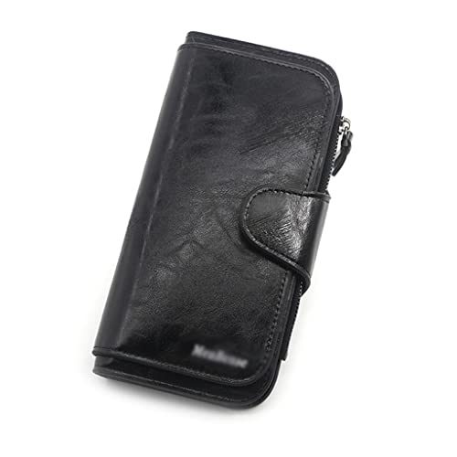 JZFOACHR Brieftasche, Frauenbrieftasche aus Lederbrieftaschen dreifache Frauenboren Mobile Geldbörse weibliche Münzen Geldbörse (c 19 * 10 * 2 cm) von JZFOACHR