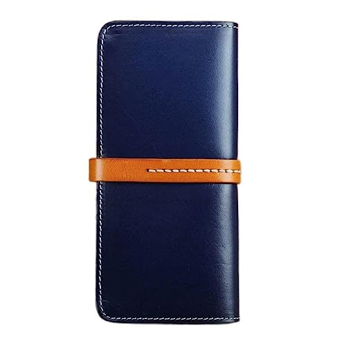 JZFOACHR Brieftasche, handgefertigte Brieftasche Retro Japaner und koreanische Mode Brieftasche Langes Brieftasche Männer und Frauen Clutch -Tasche (C 20 * 3,5 * 9,5 cm) von JZFOACHR