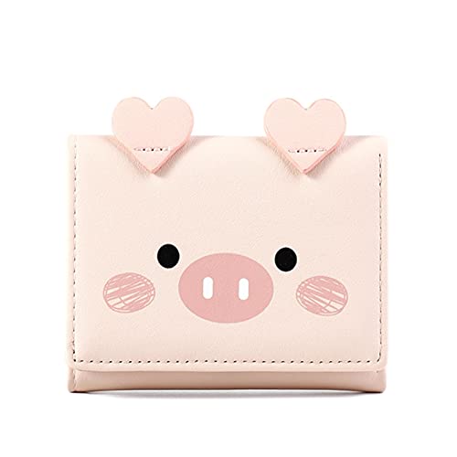 JZFOACHR Brieftasche Multi-Card Ladies Wallet Cartoon Süßes Student Kleiner Brieftasche (Farbe: Pink) von JZFOACHR