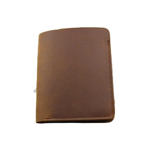 JZFOACHR Brieftaschen, 1 Stück handgefertigter Männer Brieftasche Retro Casual Wallet Herren Business Wallet (D 10 * 9 * 1 cm) von JZFOACHR