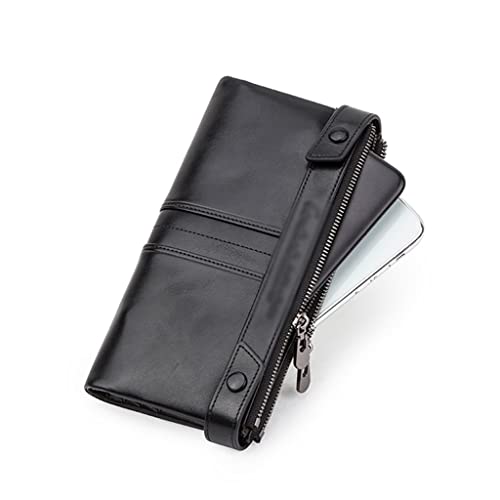 JZFOACHR Brieftaschen, Frauen Langer Geldbörse Haspende Design Damen Geldbeutel Kupplungsbeutel Reißverschluss Kartenhalter Taschen Geldbörsen für Frauen (D 20 * 9,5 cm) von JZFOACHR