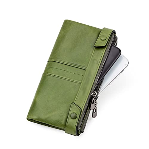 JZFOACHR Brieftaschen, Frauen Langer Geldbörse Haspende Design Damen Geldbeutel Kupplungsbeutel Reißverschluss Kartenhalter Taschen Geldbörsen für Frauen (D 20 * 9,5 cm) von JZFOACHR