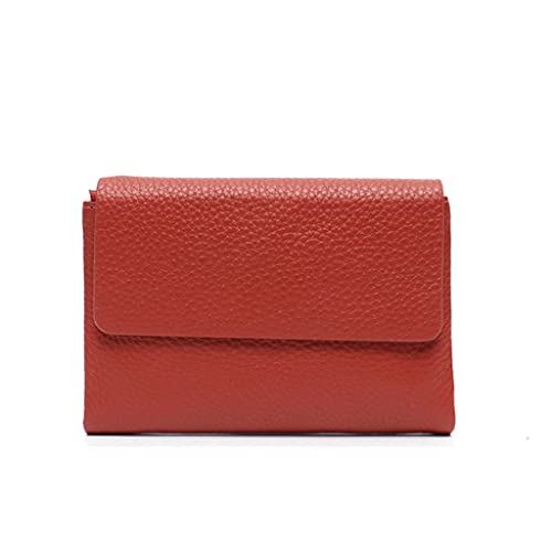 JZFOACHR Brieftaschen, Frauen Triufold Short Wallet Card Halter Einfaches Design Soft Multi -Taschen -Geldbeutel Geldbeutel (C 13,5 * 9 * 1,5 cm) von JZFOACHR