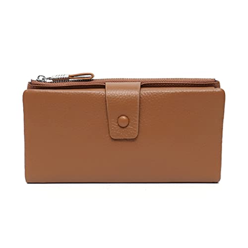 JZFOACHR Brieftaschen, Funktionskartenhalter Clutch Multi Card Slot große Kapazität Reißverschluss Geldbeutel Handy -Beutel -Brieftasche (E 19 * 9,5 * 2 cm) von JZFOACHR