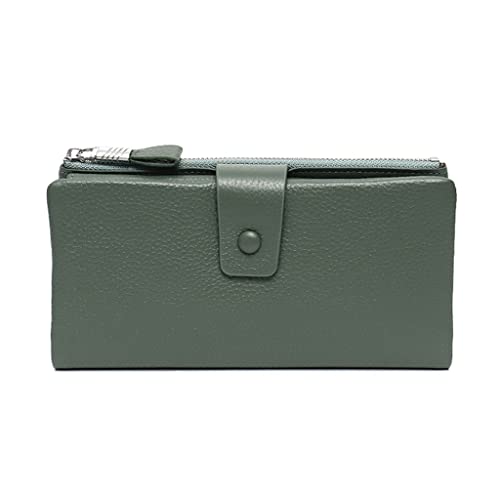 JZFOACHR Brieftaschen, Funktionskartenhalter Clutch Multi Card Slot große Kapazität Reißverschluss Geldbeutel Handy -Beutel -Brieftasche (E 19 * 9,5 * 2 cm) von JZFOACHR