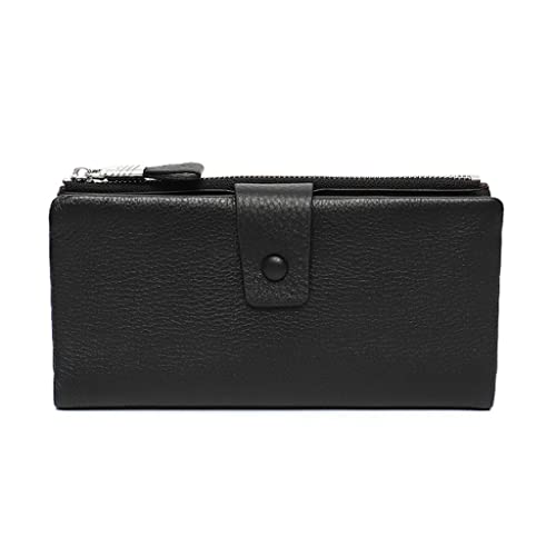 JZFOACHR Brieftaschen, Funktionskartenhalter Clutch Multi Card Slot große Kapazität Reißverschluss Geldbeutel Handy -Beutel -Brieftasche (E 19 * 9,5 * 2 cm) von JZFOACHR