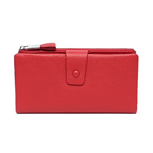 JZFOACHR Brieftaschen, Funktionskartenhalter Clutch Multi Card Slot große Kapazität Reißverschluss Geldbeutel Handy -Beutel -Brieftasche (E 19 * 9,5 * 2 cm) von JZFOACHR