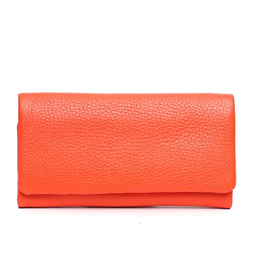 JZFOACHR Brieftaschen, Lange Brieftasche für Frauen im einfachen Stil Multipockets-Kartenhalterin weibliche tägliche Münzbaus für Multipockets (C 10,5 * 8,5 * 1,5 cm) von JZFOACHR