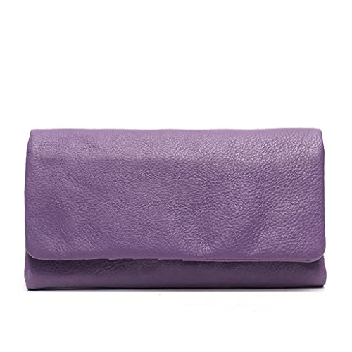 JZFOACHR Brieftaschen, Lange Brieftasche für Frauen im einfachen Stil Multipockets-Kartenhalterin weibliche tägliche Münzbaus für Multipockets (C 10,5 * 8,5 * 1,5 cm) von JZFOACHR