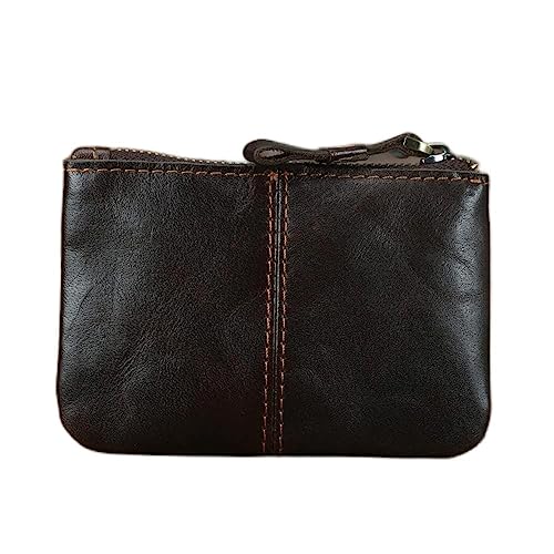 JZFOACHR Brieftaschen, Retro -Münzholzünder -Geldbörse Kleiner Brieftaschen Mini Kurzzipper Kartenhalter Brieftasche Ultra dünn (c 11 * 7 * 1 cm) von JZFOACHR