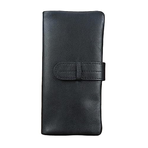 JZFOACHR Brieftaschen, weiches Leder Retro Alter Brieftasche Herren zweifache Brieftasche Long Wallet Women's Wallet Short (A 11 * 9 * 2 cm) von JZFOACHR