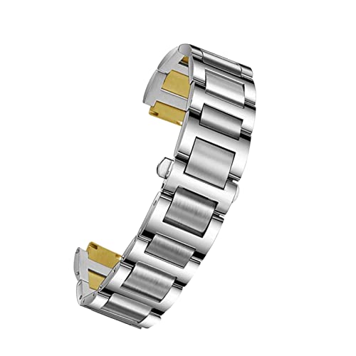 JZFOACHR Edelstahl Lug End Watchband für Ballon Bleu Serie 20 * 12mm 18 * 11mm 14 * 8mm W6920046 Straps Frauen Männer Armband von JZFOACHR