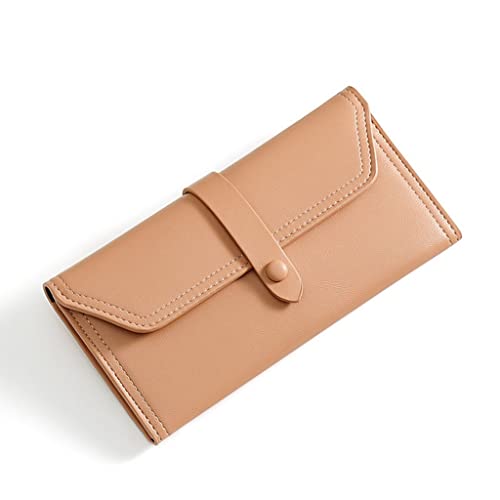 JZFOACHR Frauen Brieftaschen Langer Brieftasche Top Lederkartenhalter Coin Telefon Geldbörse Damen Clutch Wallet für Wome ， B-19 * 9,5 * 3cm von JZFOACHR