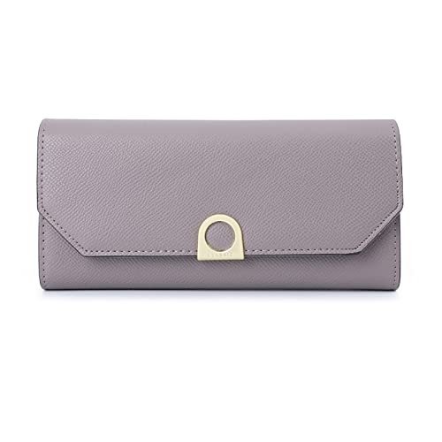 JZFOACHR Frauen Girls Wallet Tri-Fold Wallet PU Leder Geldbeutel Schlanker Brieftasche Triufold Cash Card Haltertasche, grau, eine Größe von JZFOACHR