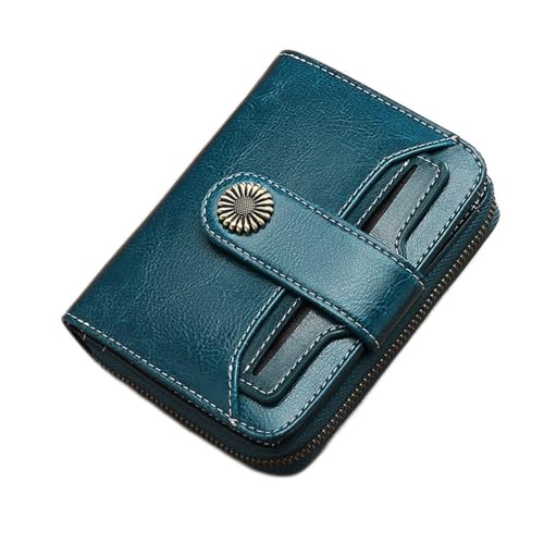 JZFOACHR Frauen Kurzer Retro -Brieftasche echter Leder Quaste Queper Zipper HaSP Mini Coin Geldbörse Hörhalter Telefon Geldbeutel weibliche kleine Kupplung, Gepäck (a) von JZFOACHR
