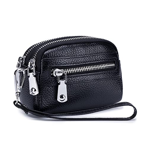 JZFOACHR Frauen kleine Brieftasche und Geldbeutel Mädchen Kurzpu Leder Kreditkarte Halter Brieftaschen Damen Münzbaus mit Doppel Reißverschluss ， A-14 * 9 * 4.5 von JZFOACHR