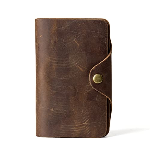 JZFOACHR Handgenähte Leder Retro-Geldbörse Langes Geld Clip Wallet Wallet Herren Aufbewahrungsbeutel Brieftasche ， D-15 * 10 cm von JZFOACHR