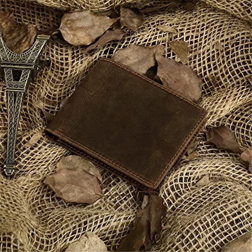 JZFOACHR Herren Brieftasche Long Wallet Retro Business Wallet Leder Tickethalter Kartenhalter lässig, Gepäck (B 19 * 9 cm) von JZFOACHR