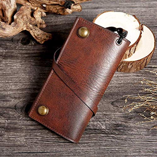 JZFOACHR Herren Brieftasche Männer lässig Triufold Multi-Slot Long Wallet Card Inhaber Geldhalter Kupplung ， Brown-One-Größe von JZFOACHR