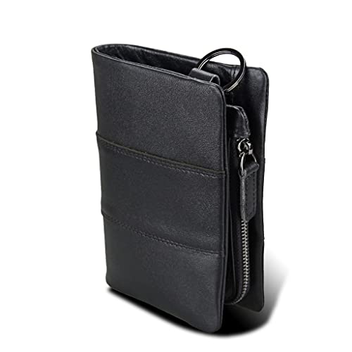 JZFOACHR Herren Leder Brieftasche Horse Leder Brieftasche Geldclip Herrenbeutel ， Argento-As auf dem Bild Gezeigt von JZFOACHR