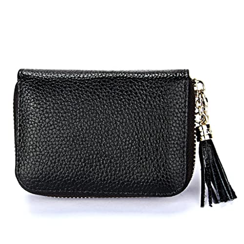 JZFOACHR Herrenlederkartenkoffer großer Kapazität Langer Kartenbeutel Reißverschluss Multi-Card Ladies Wallet ， d-As im Bild Gezeigt von JZFOACHR