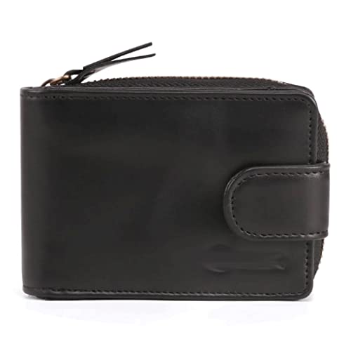 JZFOACHR Kreditkarten -ID -Halter Brieftasche echte Ledermänner Visitenkarten Brieftasche Hochkapazität Kredithalter Geldbeutel ， schwarz von JZFOACHR