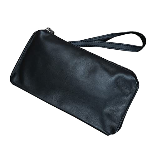 JZFOACHR Kupplungsbeutel Männer weiche Leder Clutch Long Wallet Fashion Casual Business Phone-Tasche ， A-10 * 4 * 20 cm von JZFOACHR