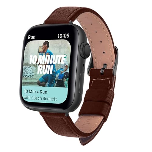 JZFOACHR Lederschlanker Uhrengurt Uhren Band 40mm 44 mm 38 mm 42 mm Serie For7 SE 6 5 4 3 2 1 Frauen Lederband von JZFOACHR